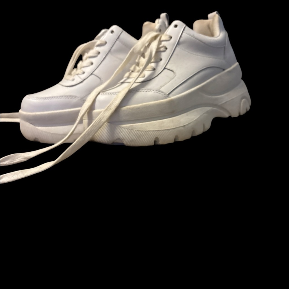 Steve Madden White Platform Sneakers